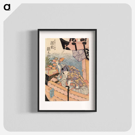アートポスター-Sawamura Gennosuke as Date Kurabe in Okuni Kabuki
 - 歌川 国貞 Poster.