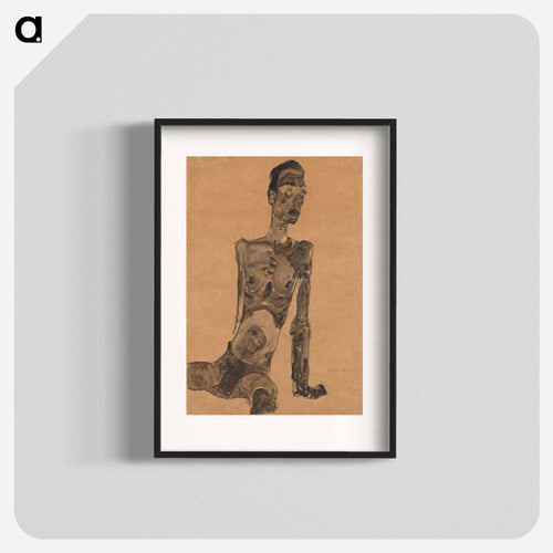 Sitting Male Nude
 - ウィーン博物館 Poster.