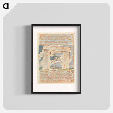 アートポスター-Jerusalem, Plate 70 - ウィリアム ブレイク Poster.