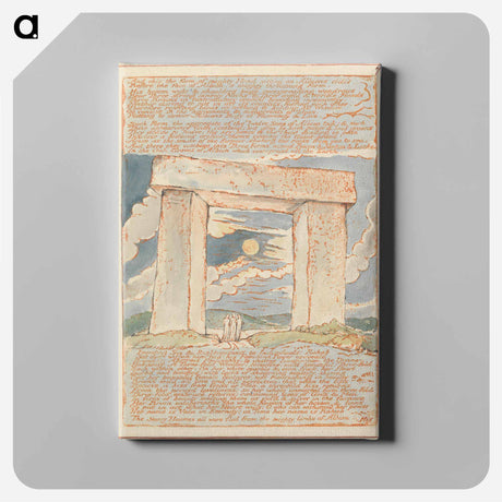 アートパネル-Jerusalem, Plate 70 - ウィリアム ブレイク Canvas.