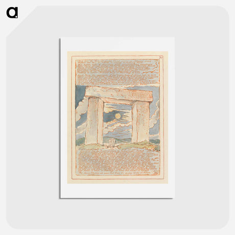 アートポストカード-Jerusalem, Plate 70 - ウィリアム ブレイク Postcard.