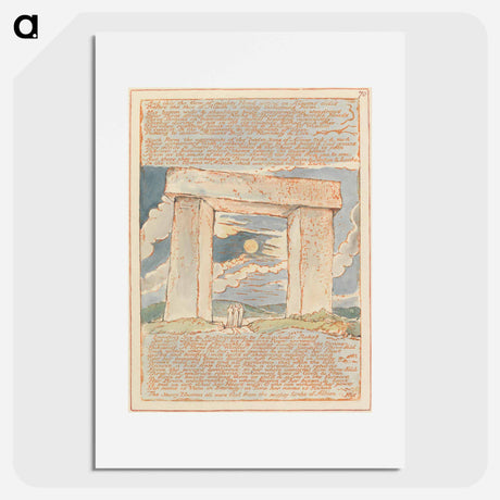 アートポスター-Jerusalem, Plate 70 - ウィリアム ブレイク Poster.