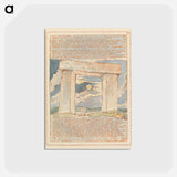アートポストカード-Jerusalem, Plate 70 - ウィリアム ブレイク Postcard.