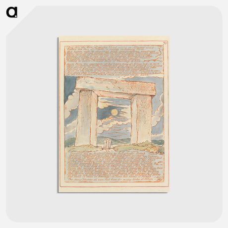 アートポストカード-Jerusalem, Plate 70 - ウィリアム ブレイク Postcard.