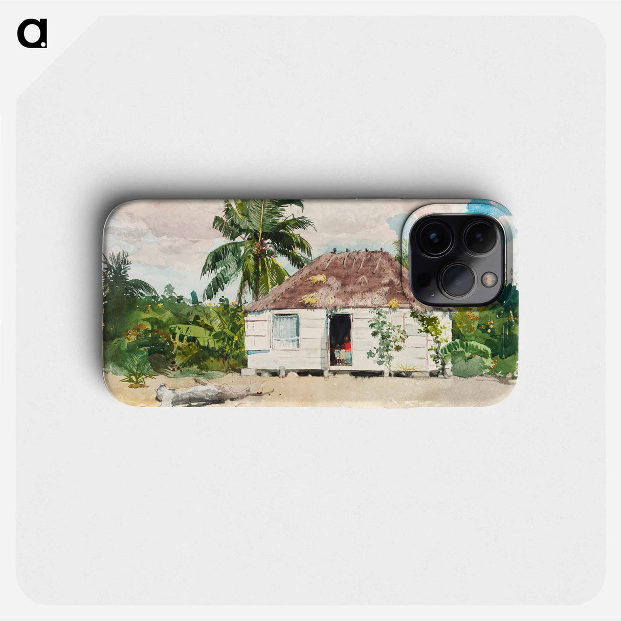 Native hut at Nassau - ウィンスロー ホーマー Phone Case.