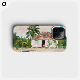 Native hut at Nassau - Winslow Homer Phone Case.