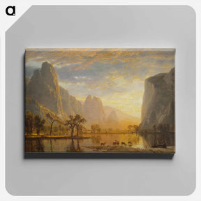 アートパネル-Valley of the Yosemite - アルバート ビアスタット Canvas.