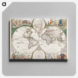 Nova orbis tabvla in lvcem edita - アンティーク地図 Canvas.