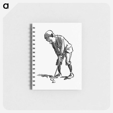 アートメモ帳-Golfer from The Z.Z.G or Zig Zag Guide Round And About The Bold And Beautiful Kentish Coast
 - 大英図書館 Memo.