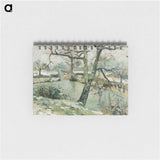 The Montfoucault Pond, winter effect - カミーユ ピサロ Memo.