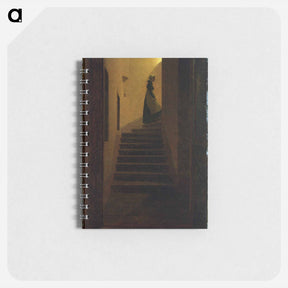 アートメモ帳-Woman on the stairs - カスパー ダーヴィト フリードリヒ Memo.