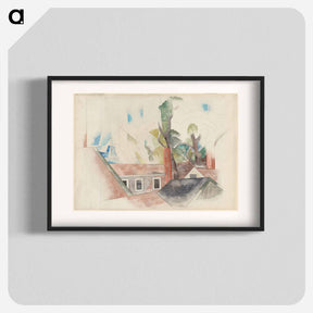 アートポスター-Rooftops and Trees - チャールズ デムス Poster.