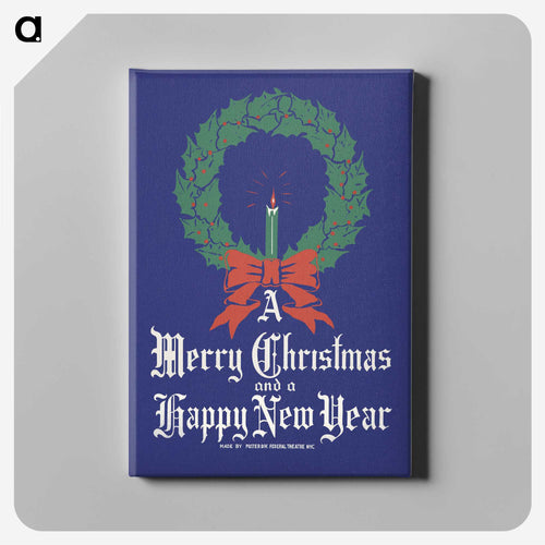 メリークリスマス・アンド・ア・ハッピーニューイヤー（ポスター） - クリスマス Canvas.