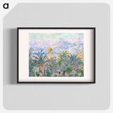 Palm Trees at Bordighera - クロード モネ Poster.