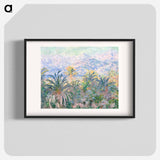 Palm Trees at Bordighera - Claude Monet Poster.