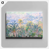 Palm Trees at Bordighera - クロード モネ Canvas.