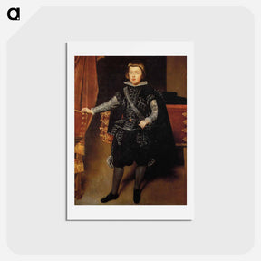 アートポストカード-Prince Balthasar Carlos - ディエゴ ベラスケス Postcard.