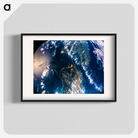 アートポスター-Mir over New Zealand from Atlantis
 - 上空からの地球 Poster.