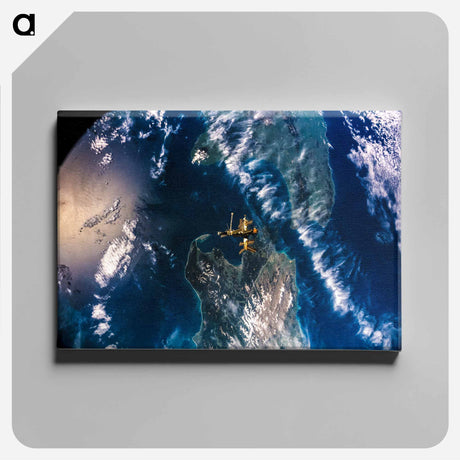 アートパネル-Mir over New Zealand from Atlantis
 - 上空からの地球 Canvas.