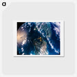 アートポストカード-Mir over New Zealand from Atlantis
 - 上空からの地球 Postcard.