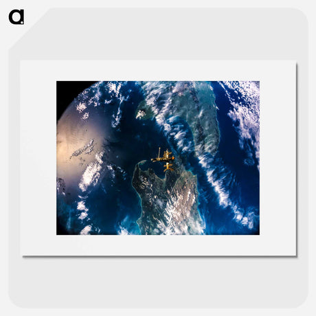アートポスター-Mir over New Zealand from Atlantis
 - 上空からの地球 Poster.