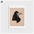 アートポストカード-Raven Head - エドゥアール マネ Postcard.