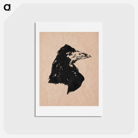 アートポストカード-Raven Head - エドゥアール マネ Postcard.