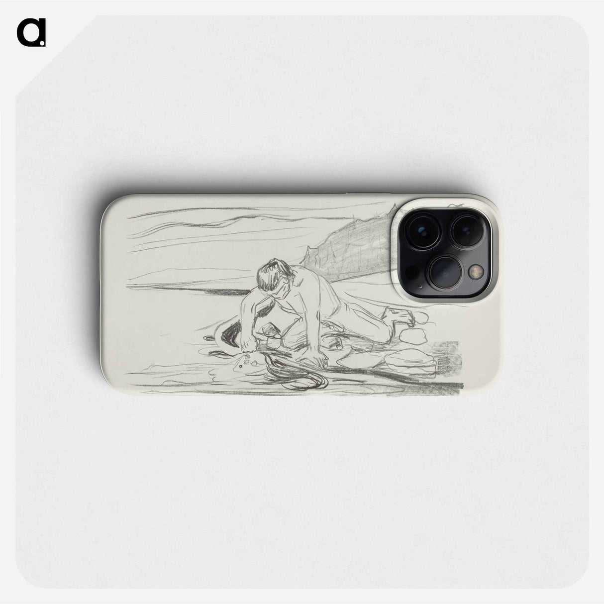 Omega's Death - Edvard Munch Phone Case.