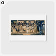 アートポストカード-Quest for the Holy Grail - Study for the Summons - エドワード バーン ジョーンズ Postcard.