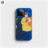 Man and woman sending letter - エドワード ペンフィールド Phone Case.