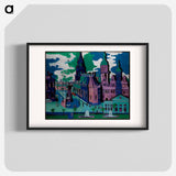 View of Dresden: Schlossplatz - Ernst Ludwig Kirchner Poster.