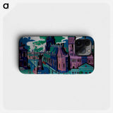 View of Dresden: Schlossplatz - Ernst Ludwig Kirchner Phone Case.