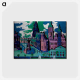 アートポストカード-View of Dresden: Schlossplatz - エルンスト ルートヴィヒ キルヒナー Postcard.