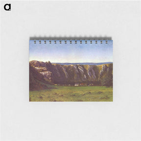 アートメモ帳-Rocky landscape near Flagey - ギュスターヴ クールベ Memo.