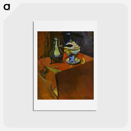 アートポストカード-Dishes on a Table - アンリ マティス Postcard.
