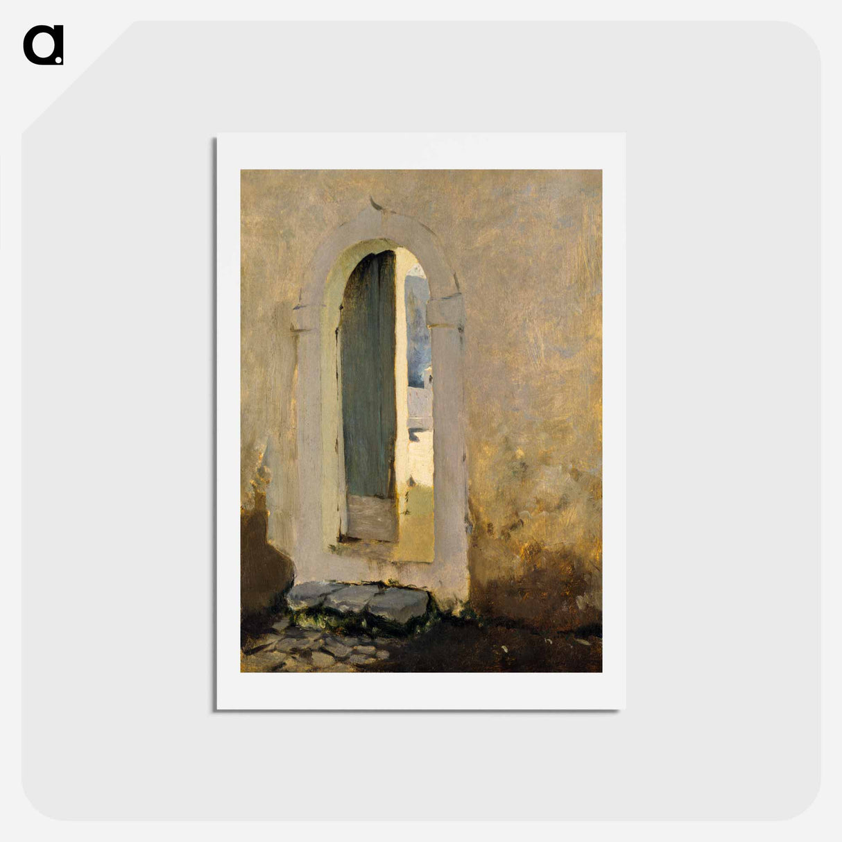 アートポストカード-Open Doorway, Morocco - ジョン シンガー サージェント Postcard.