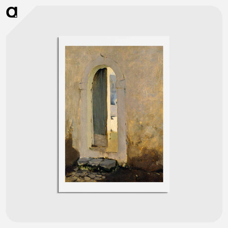 アートポストカード-Open Doorway, Morocco - ジョン シンガー サージェント Postcard.