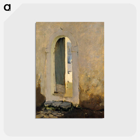アートポストカード-Open Doorway, Morocco - ジョン シンガー サージェント Postcard.