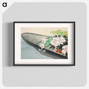 アートポスター-Flower boat from Momoyogusa–Flowers of a Hundred Generations - 神坂 雪佳 Poster.