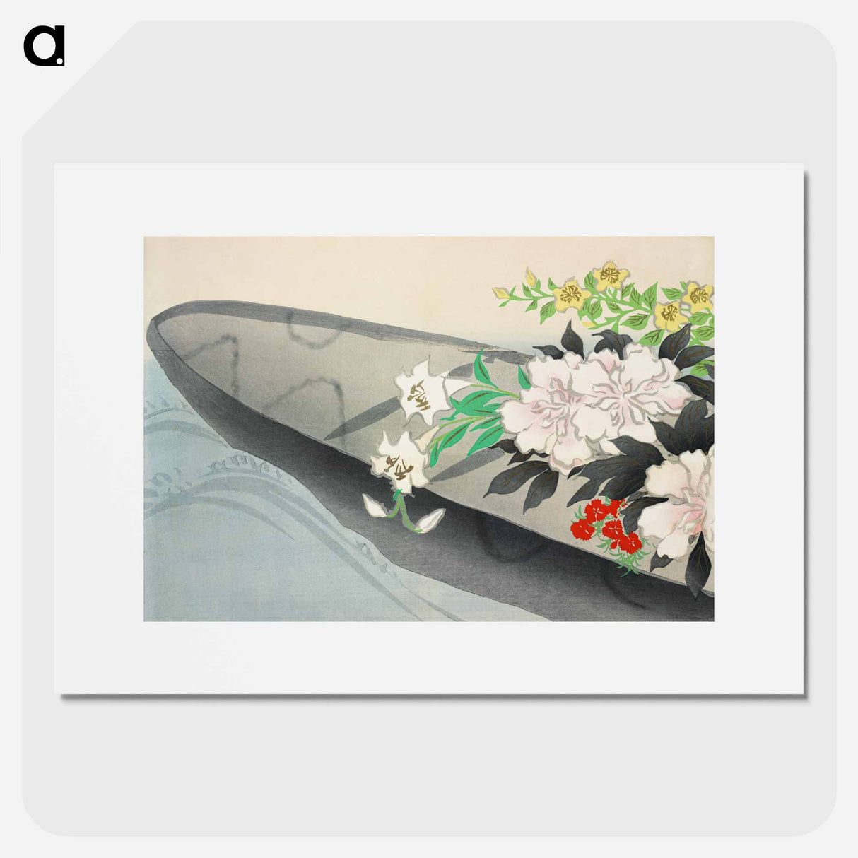 Flower boat from Momoyogusa–Flowers of a Hundred Generations - Kamisaka Setsuka Poster.