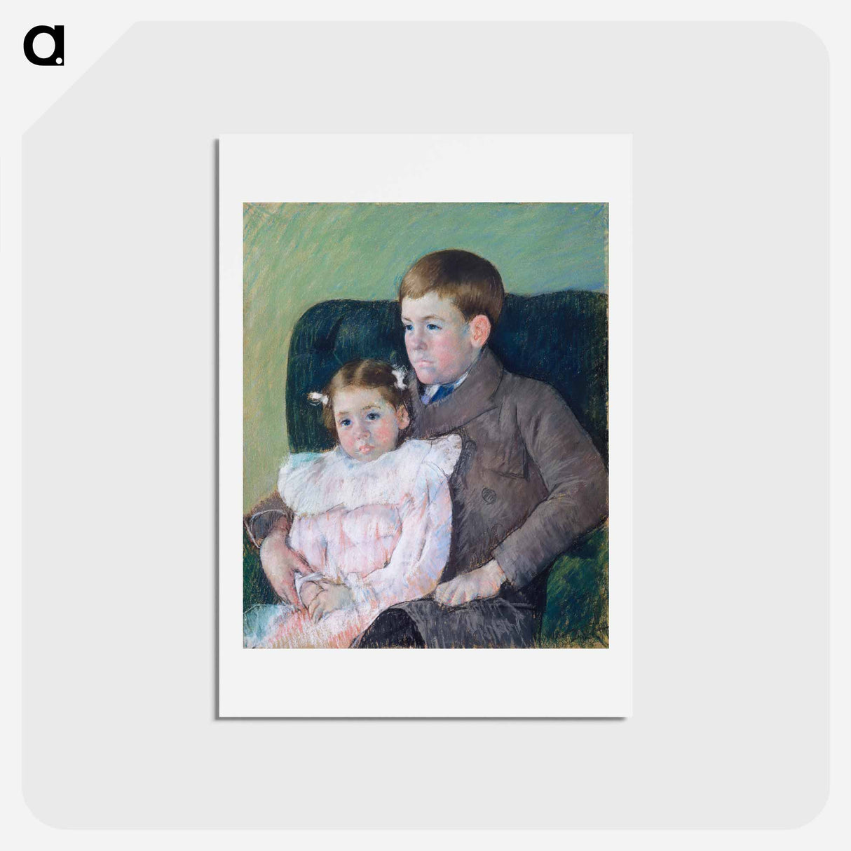 アートポストカード-Gardner and Ellen Mary Cassatt - メアリー カサット Postcard.