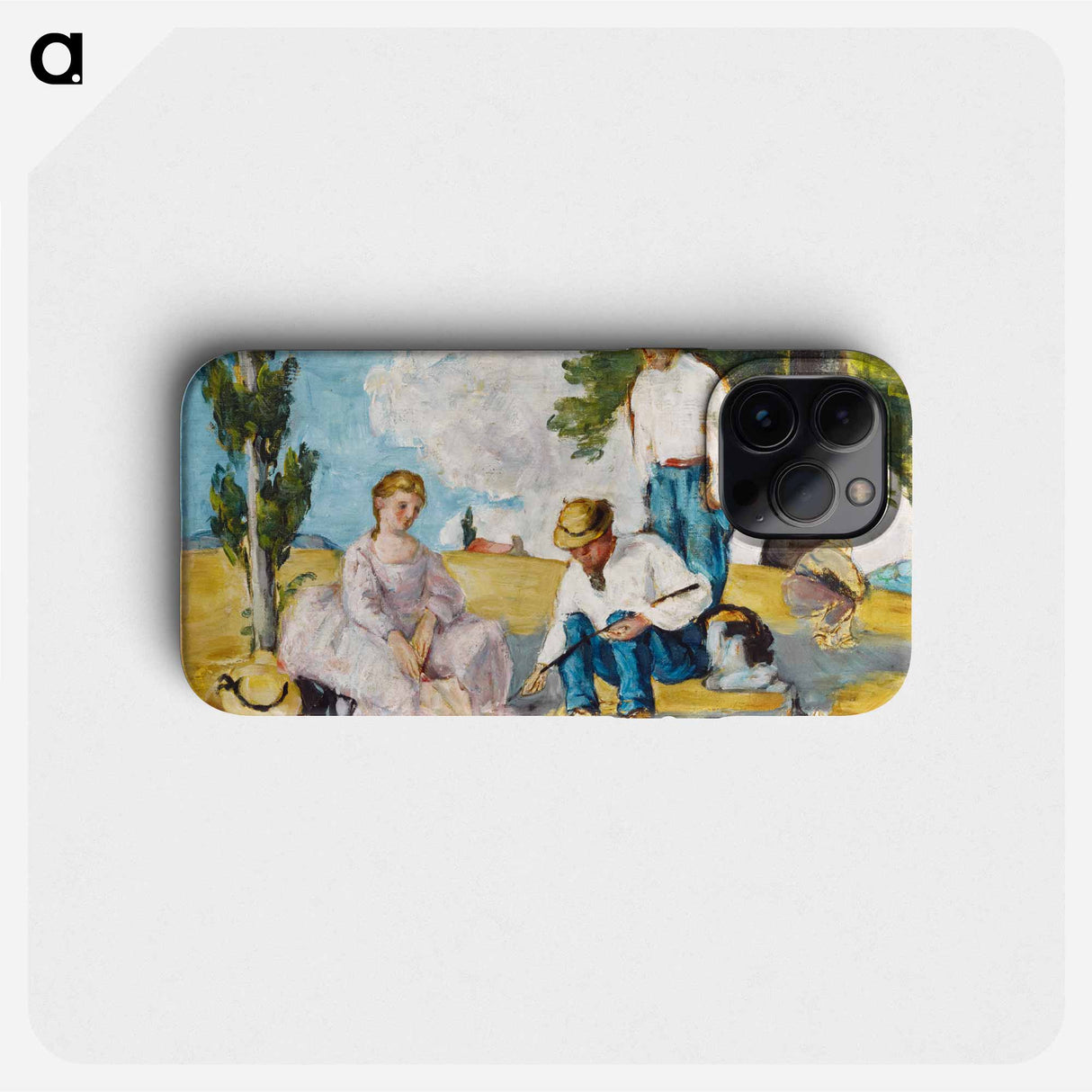 Picnic on a Riverbank - ポール セザンヌ Phone Case.