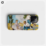 Picnic on a Riverbank - ポール セザンヌ Phone Case.