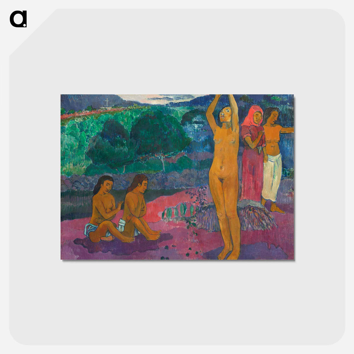 アートポストカード-The Invocation - ポール ゴーギャン Postcard.