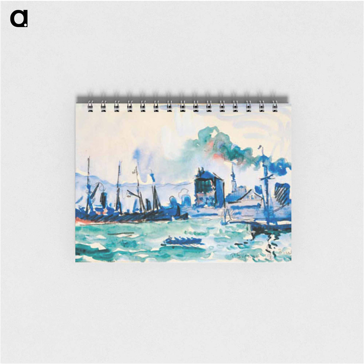 View of the port of Boulogne-sur-Mer - ポール シニャック Memo.