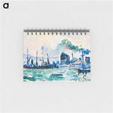 View of the port of Boulogne-sur-Mer - ポール シニャック Memo.