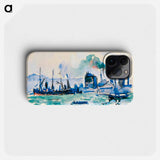 View of the port of Boulogne-sur-Mer - ポール シニャック Phone Case.