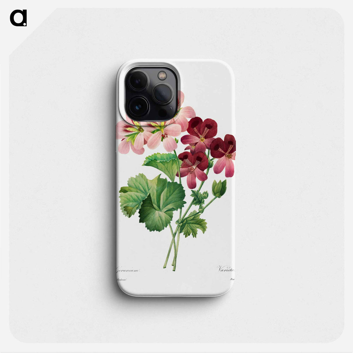 Geranium - Pierre Joseph Redouté Phone Case.