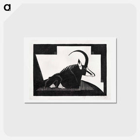 アートポストカード-Sabelantilope
 - サミュエル ジェスルン Postcard.