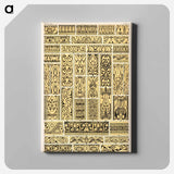 アートパネル-Grammar of Ornament Illustration
 - 装飾の文法 Canvas.